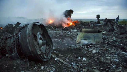 马航的MH-17航班残骸