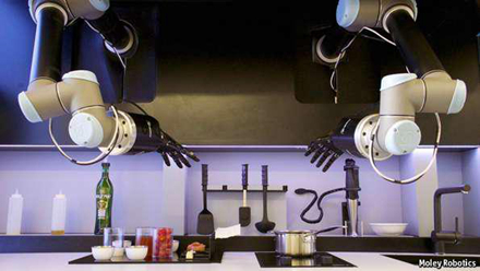 机器人正在做饭