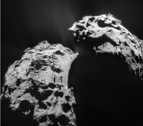 2015年1月22日罗塞塔导航相机拍摄的67P/Churyumov-Gerasimenko彗星